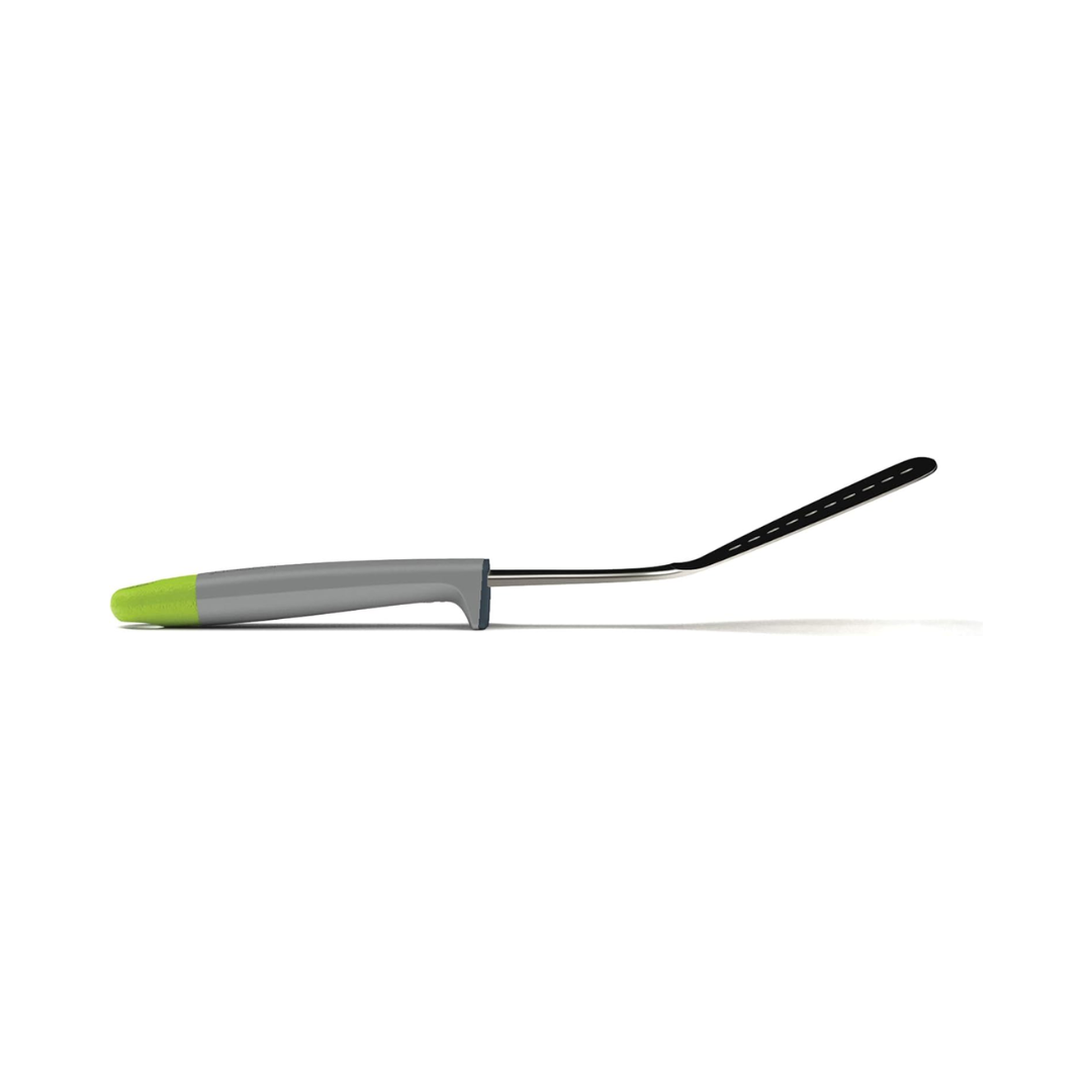 Elevate Stainless-Steel Slotted Turner - Grey/Green