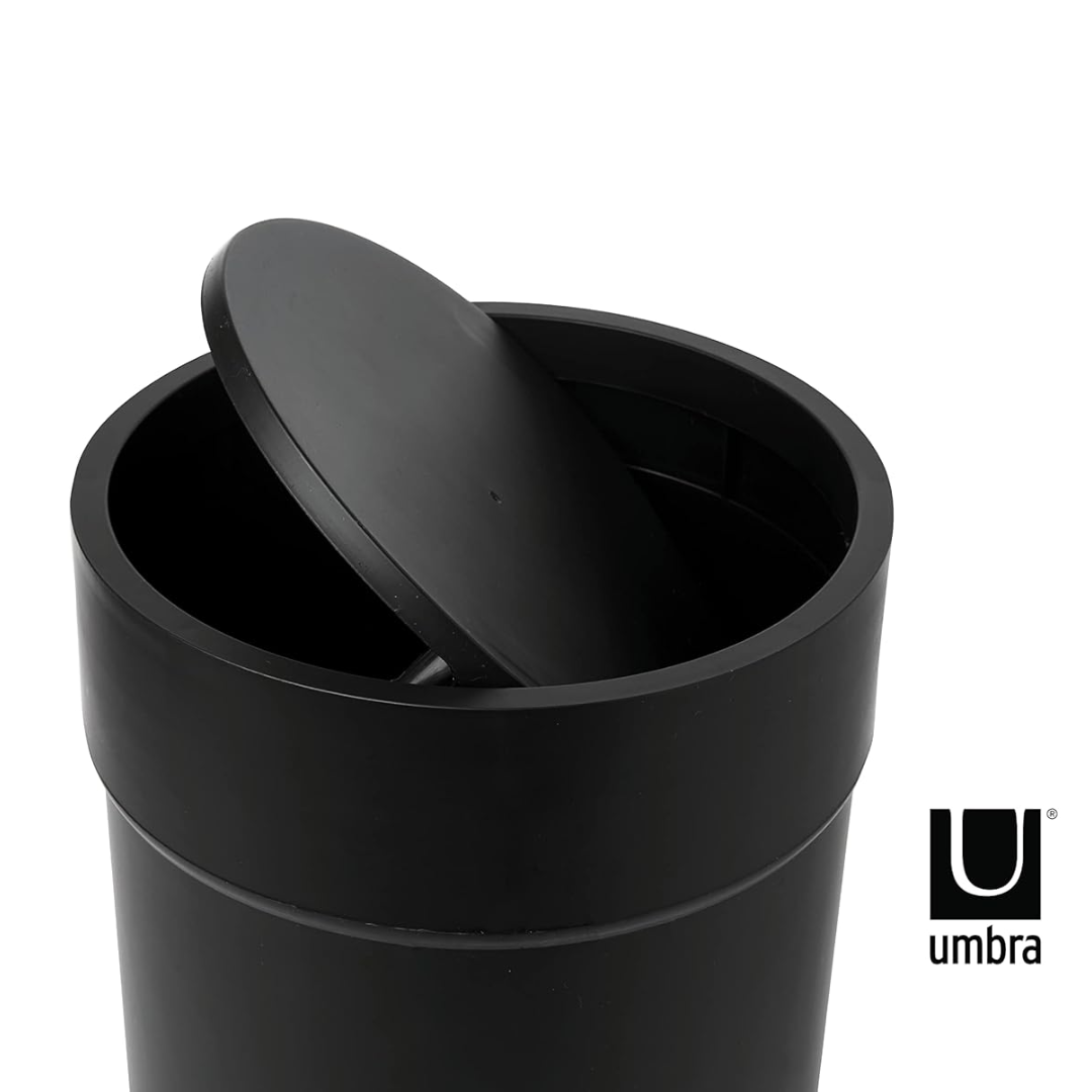 Touch Waste Can (with Lid) - Black