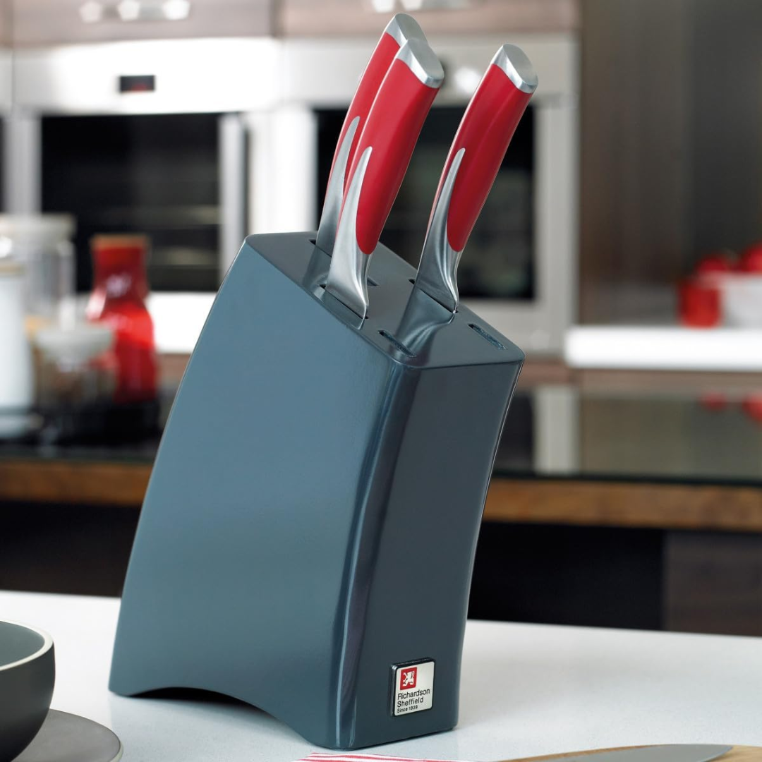 Kyu 5-pcs Knife Set Block Fire