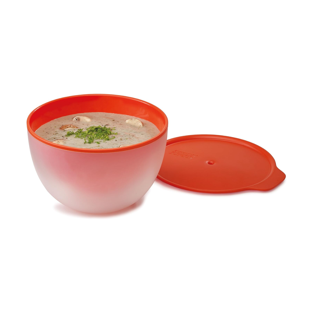M-Cuisine Cool Touch Microwave Bowl (Set of 2) - Orange