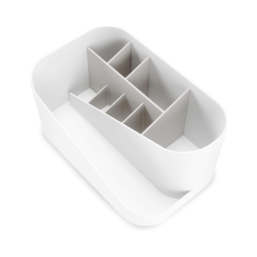 Glam Cosmetic Organizer - White/Grey