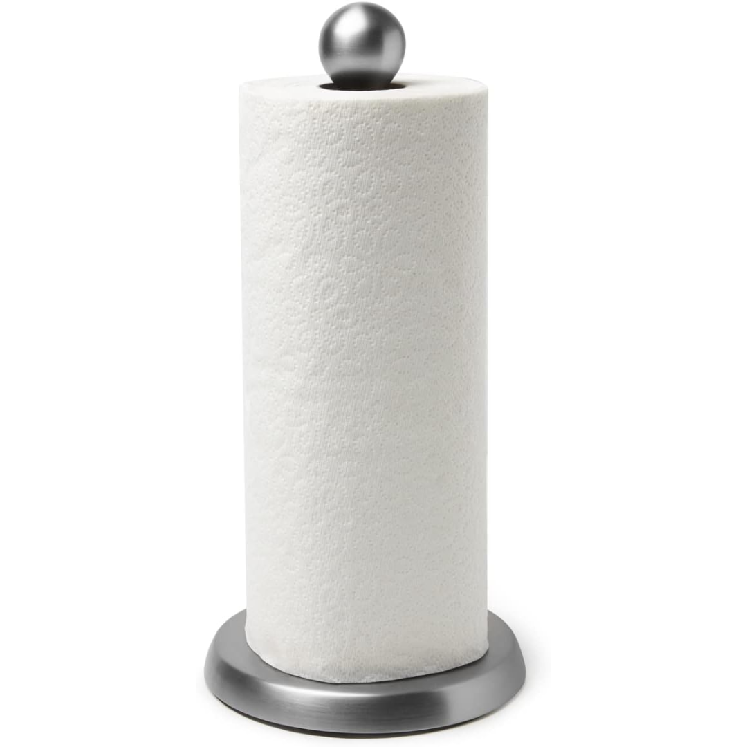 Teardrop Paper Towel Holder Rem (Knock Down) - Nickel