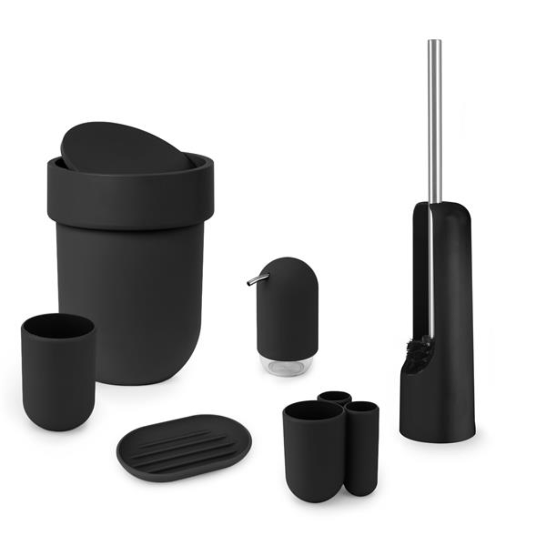 Touch Waste Can (with Lid) - Black