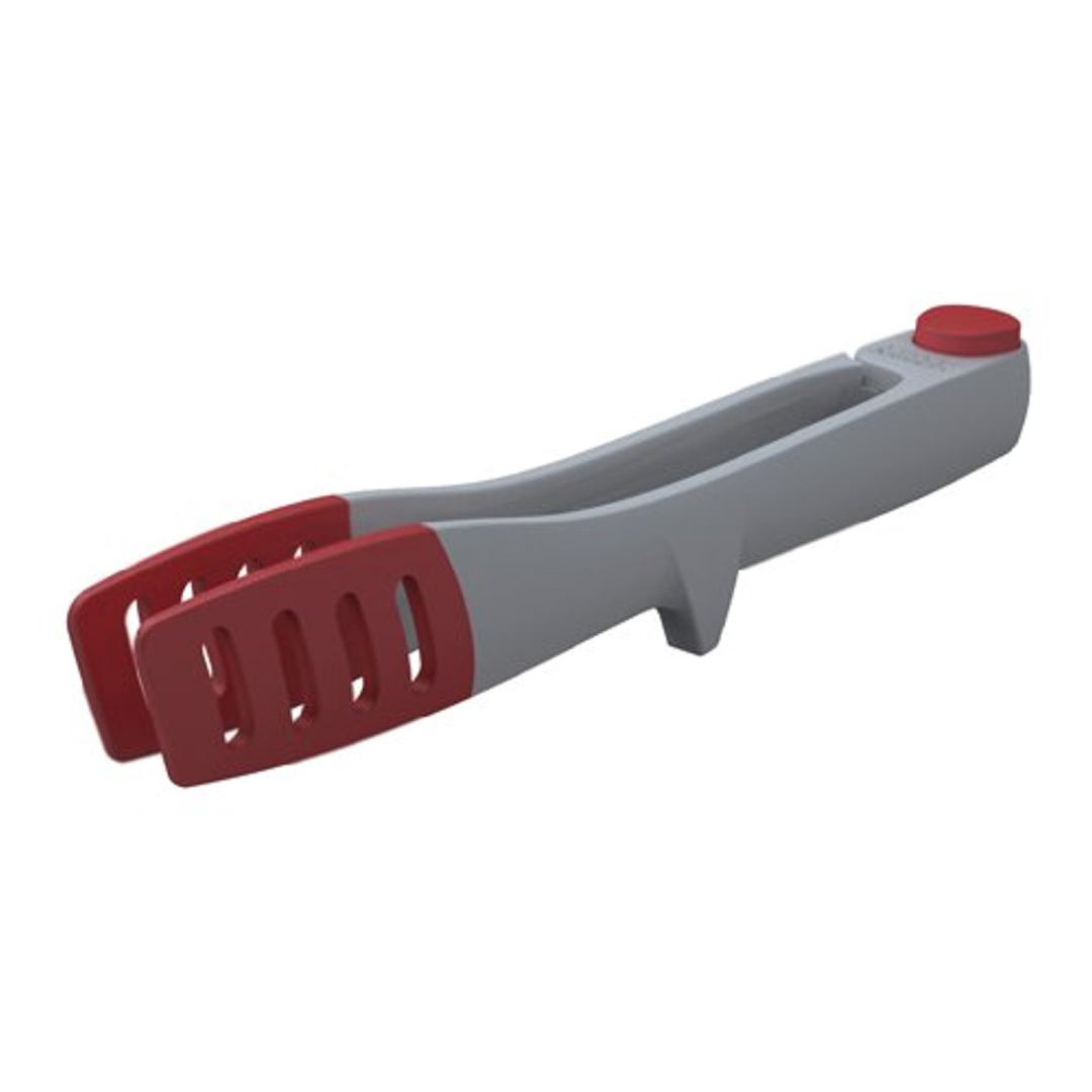Elevate Large Tong - Light Grey/Red