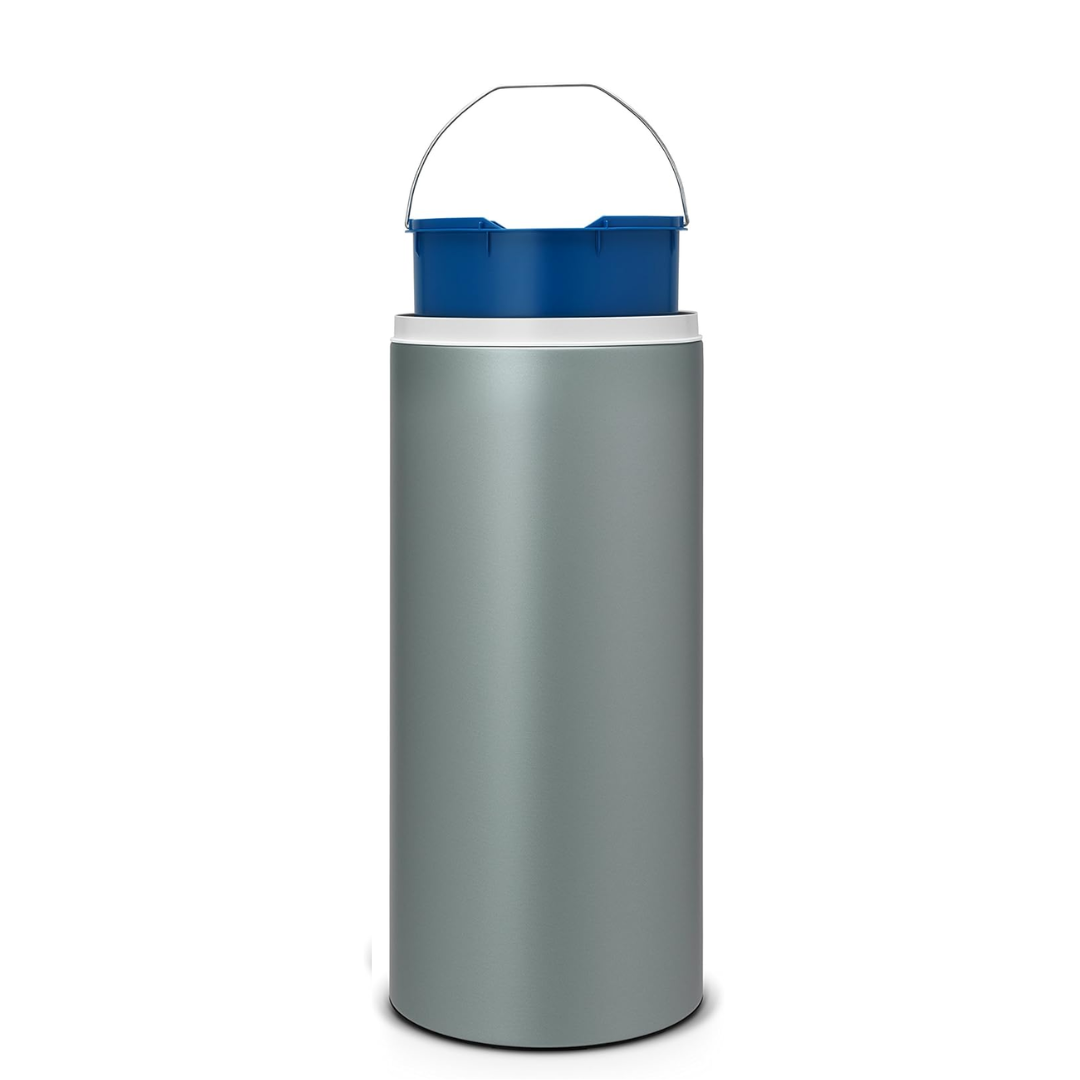 Flipbin 30 Litre - Metallic Mint/Light Grey Lid