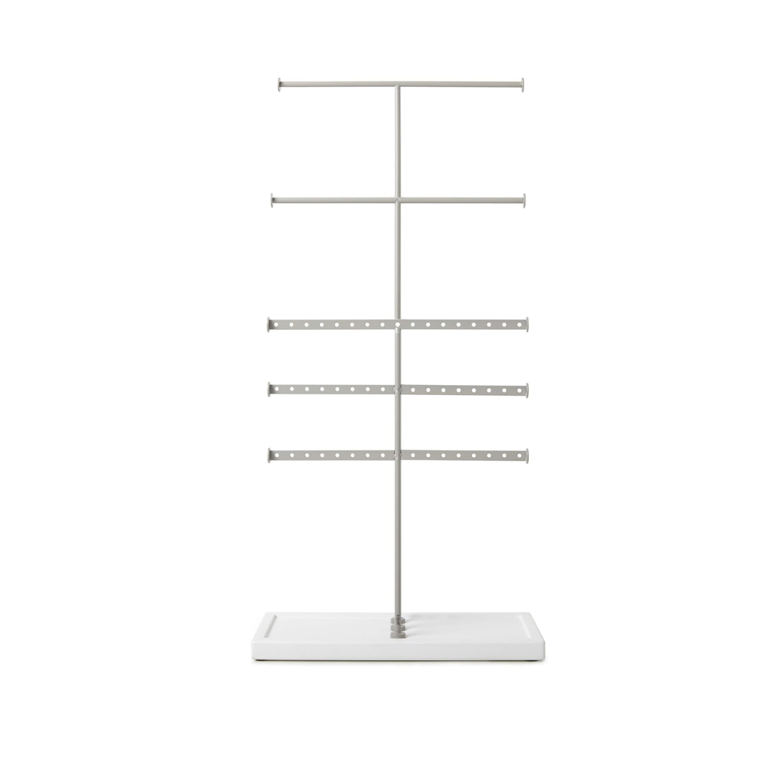 Trigem 5 Jewerly Stand (Knock Down) - White/Nickel