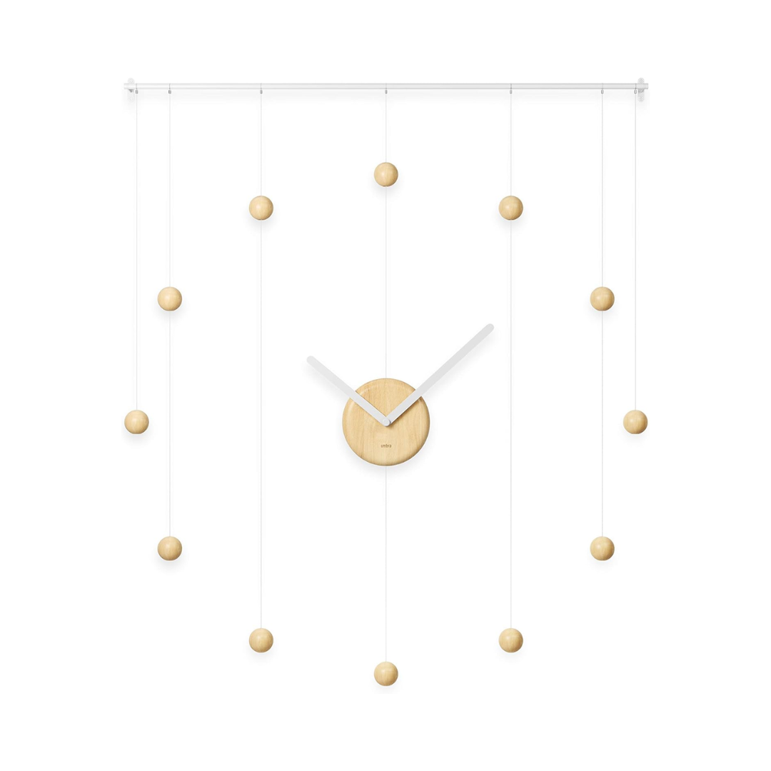 Hangtime Clock - White/Natural