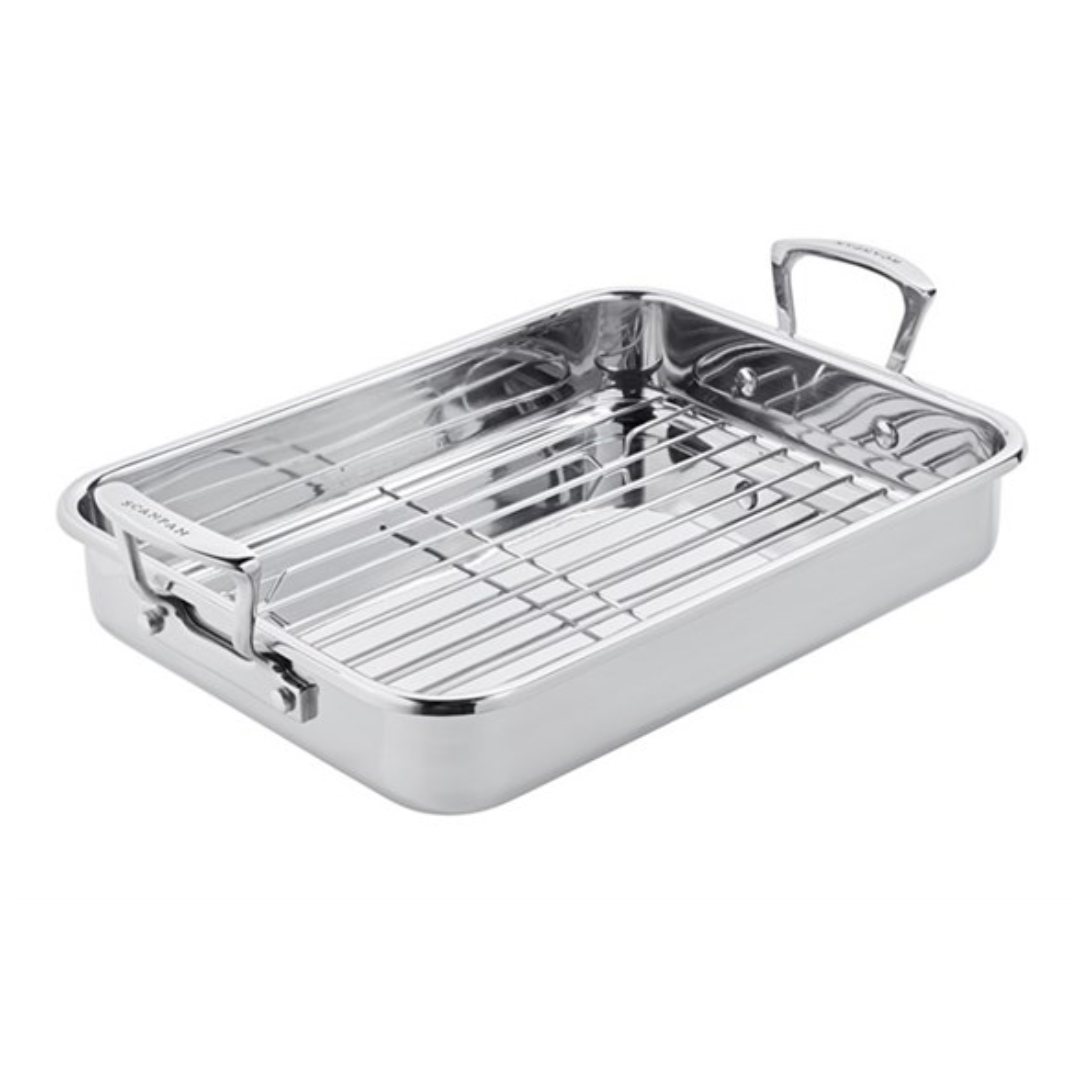 Impact - Roasting Pan with Rack 42X26cm (Stainless Steel)