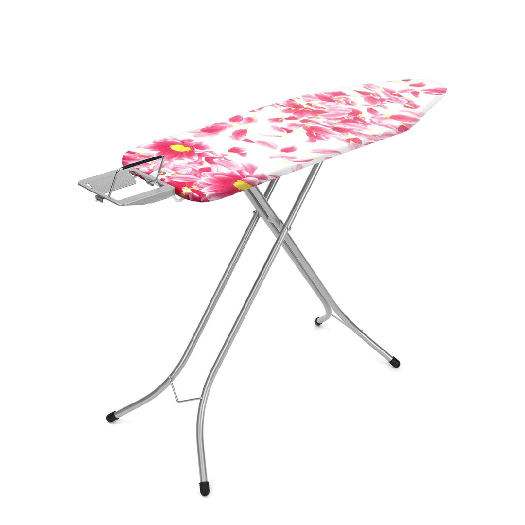 Ironing Board Cover (B) 124X38cm, 4mm Foam & 4mm Felt - Pink Santini