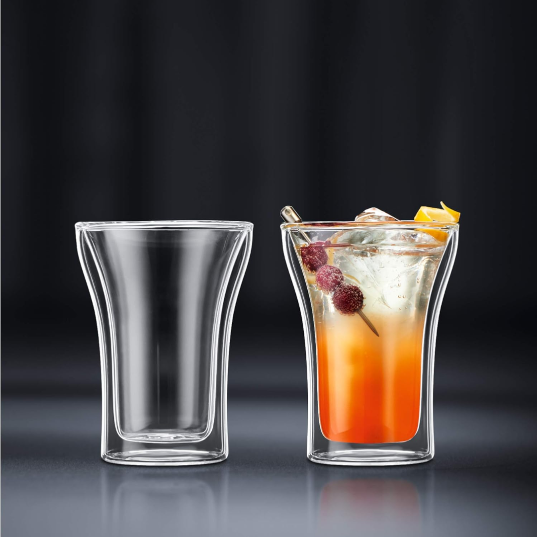 Assam Double Wall Glass Medium (Set of 2), 0.25L/8oz