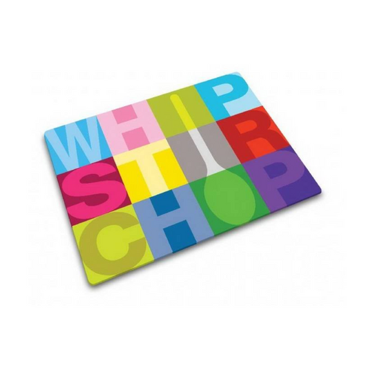 Cutting Board Typographic - Whip, Stir, Chop
