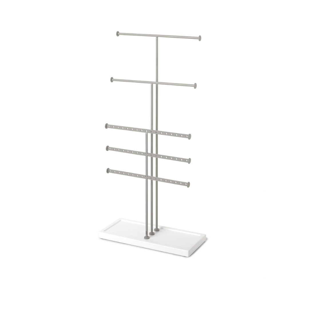 Trigem 5 Jewerly Stand (Knock Down) - White/Nickel