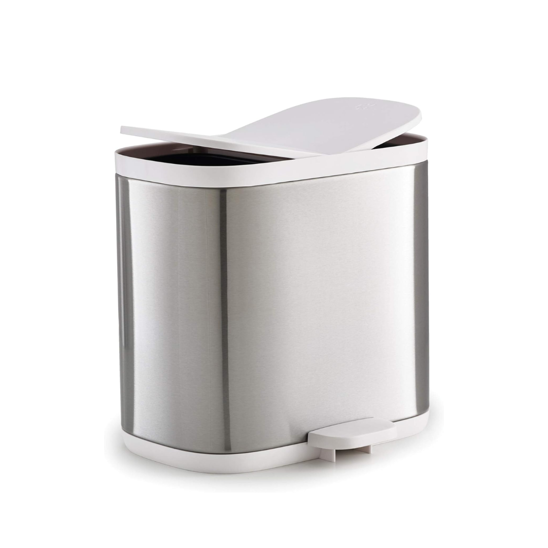 Split Steel Bathroom Waste Separation Bin