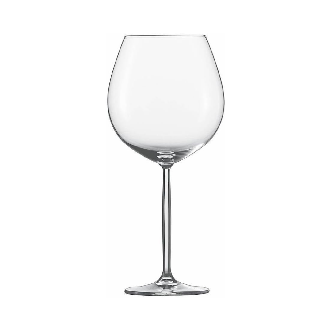 Diva Burgundy Goblet Red Wine Glass (Set of 6)
