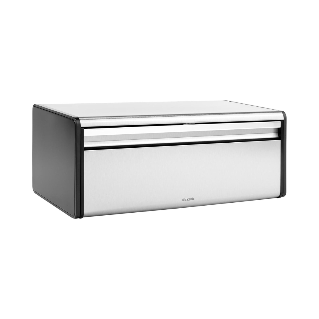 Fall Front Bread Bin - Matt Steel Fingerprint Proof/Matt Black