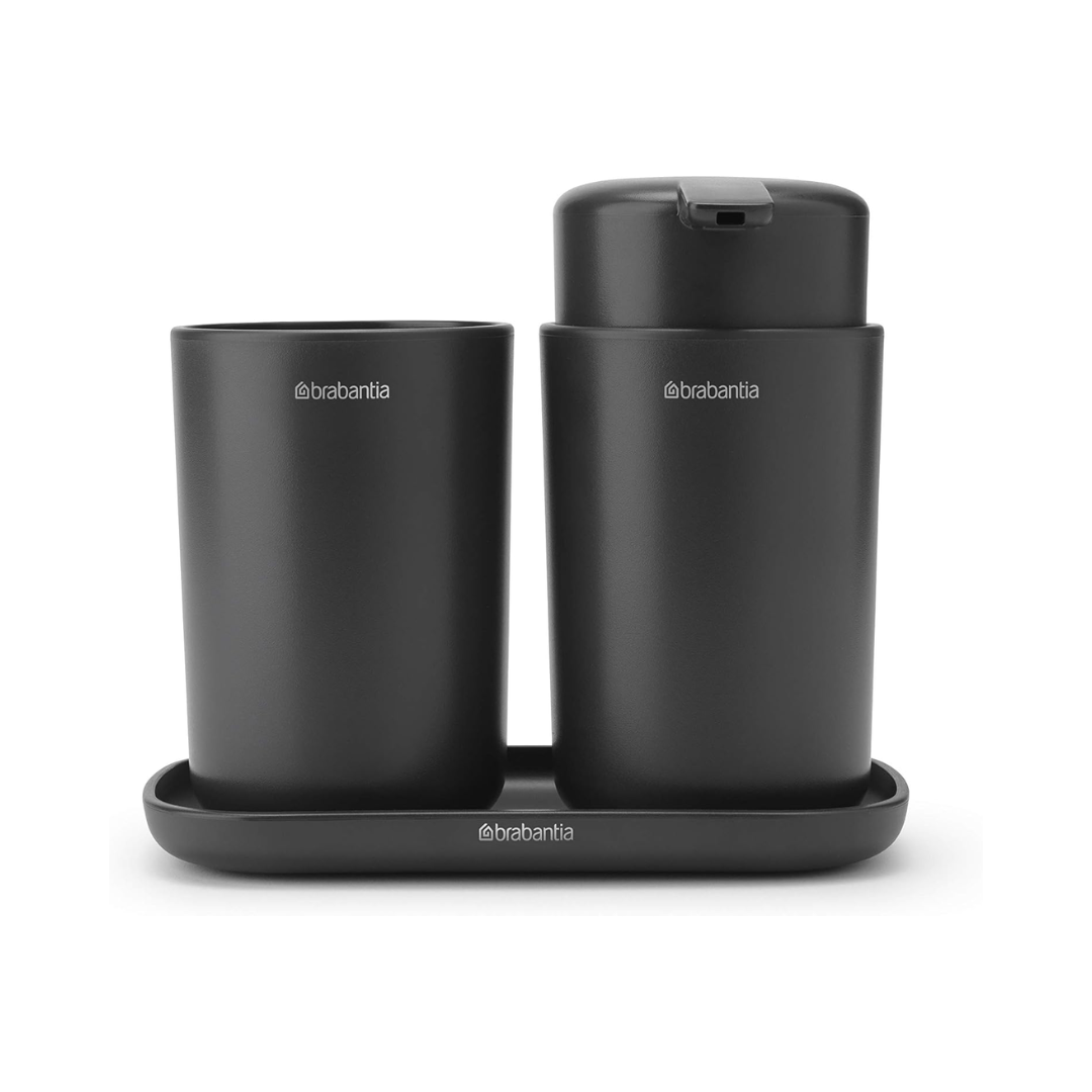 Renew Bathrom Accessory (Set of 3) - Dark Grey