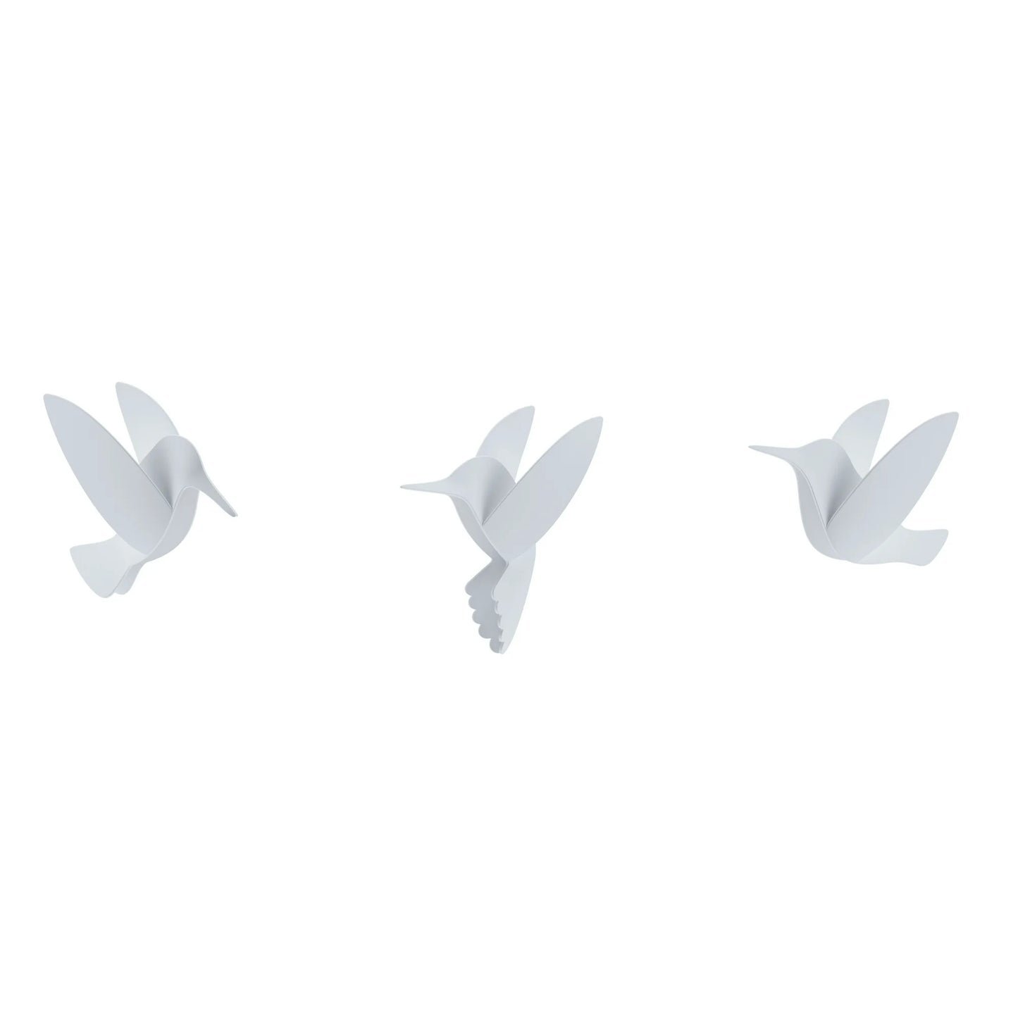 Hummingbird Wall Decor (Set of 9) - White