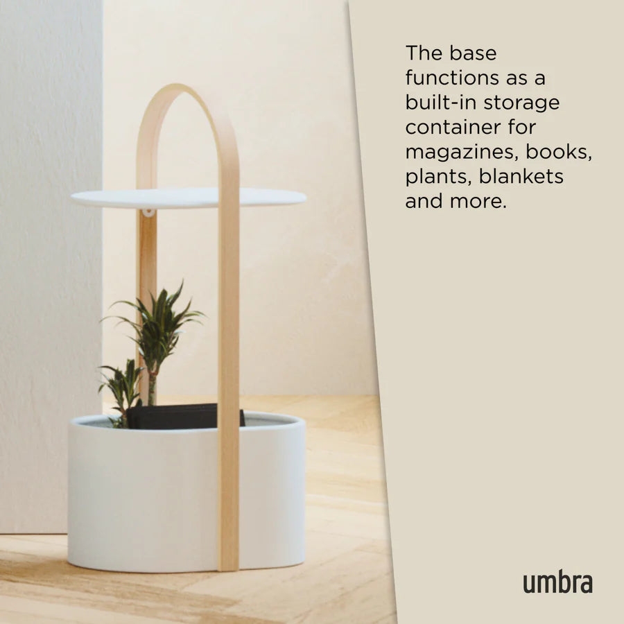 Bellwood Storage Table - White/Natural