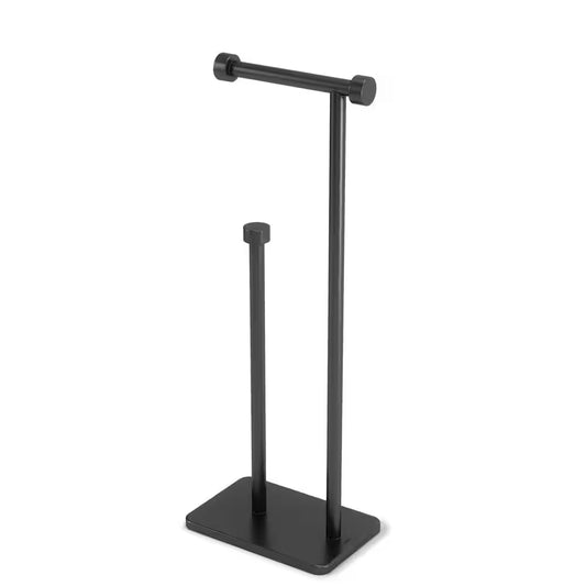 Cappa Toilet Paper Holder & Resserve - Black