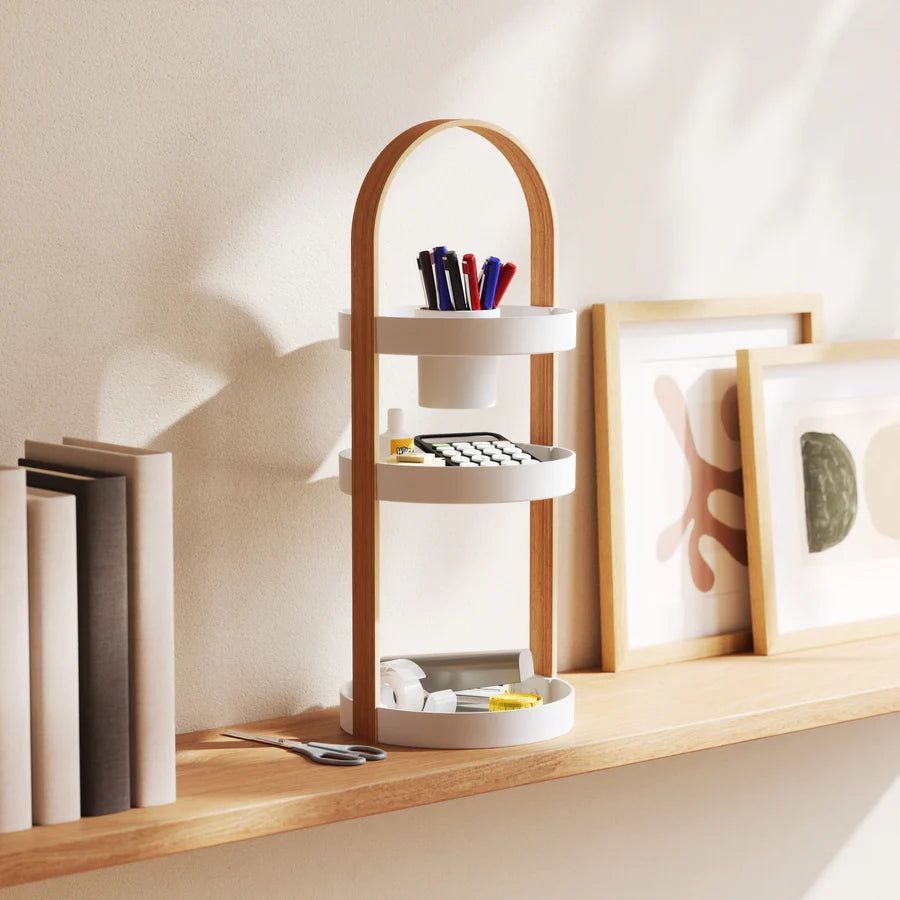 Bellwood Cosmetic Organizer - White/Natural