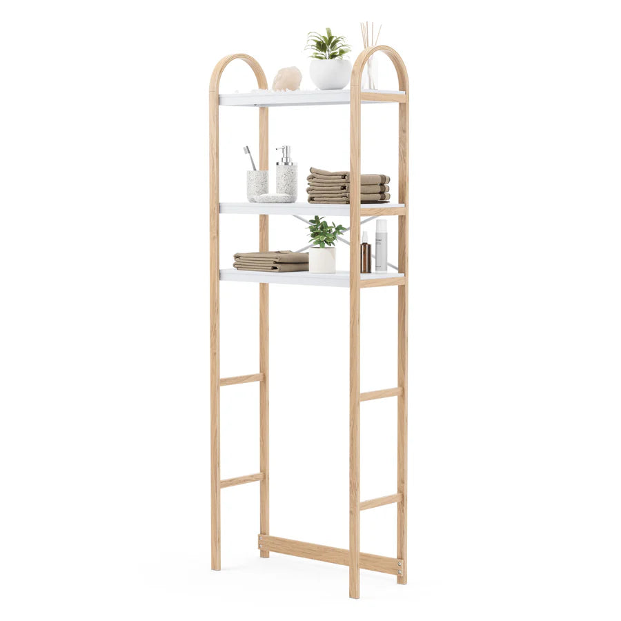 Bellwood Over The Toilet Shelf - White/Natural