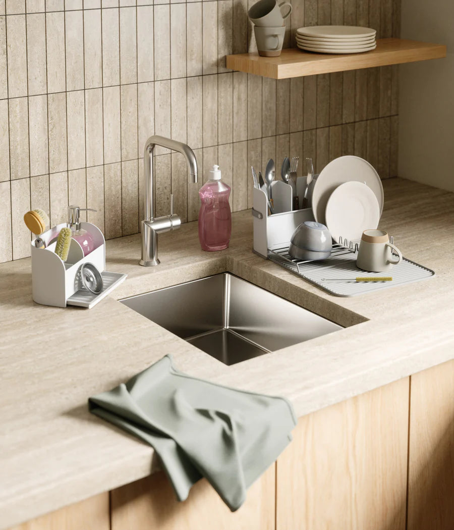 Sling Dish Rack - White/Grey