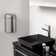 Slide Bin - 5 Litre - Brilliant Steel/Metal Lid