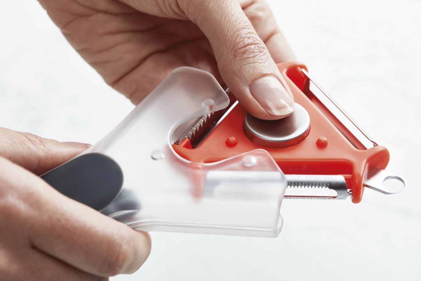 Tri-Peeler 3-In-1 Vegetable Peeler - Orange/Grey