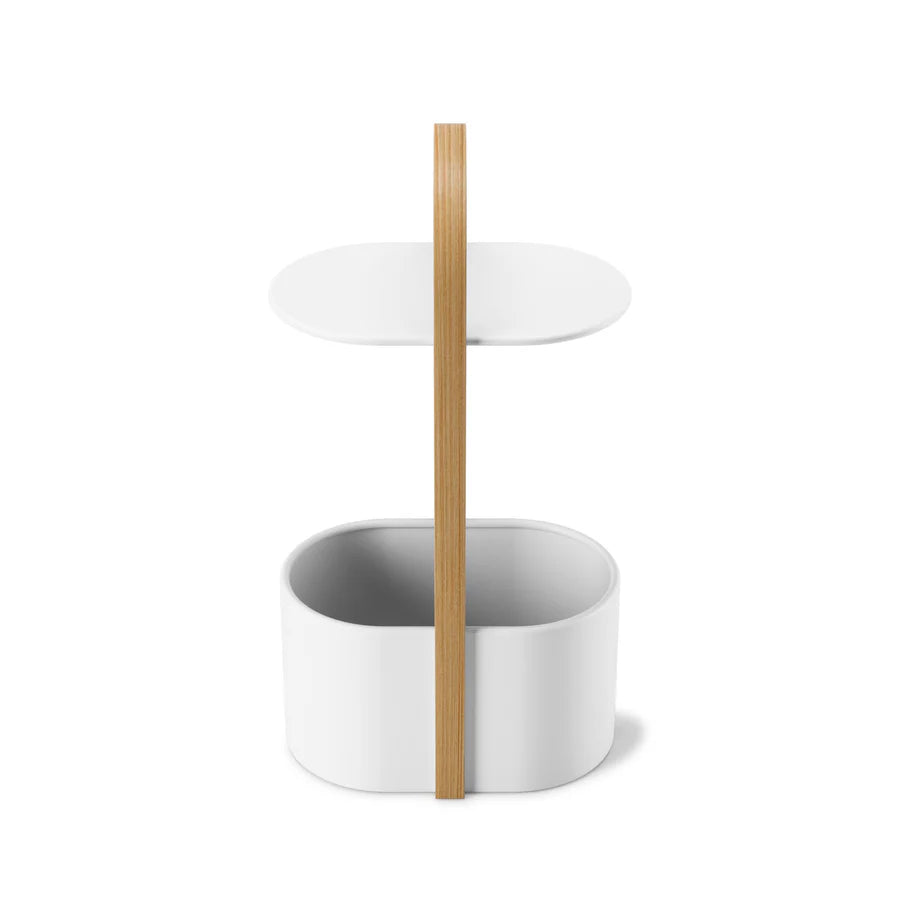 Bellwood Storage Table - White/Natural