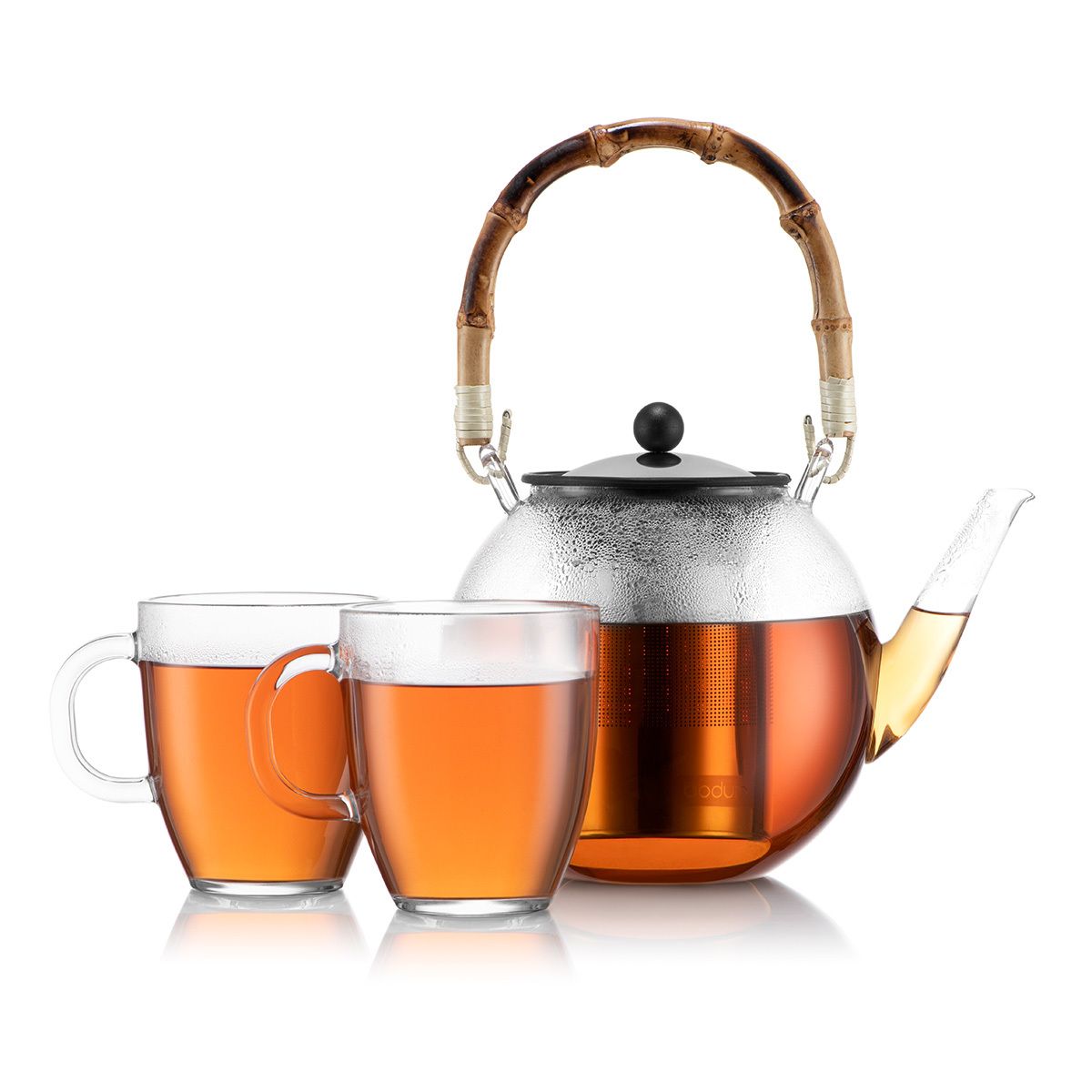 Assam Tea Pot with Bamboo Handle, 1.0L