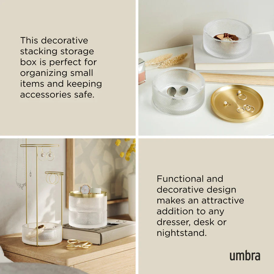 Tesora Box - Brass/Glass