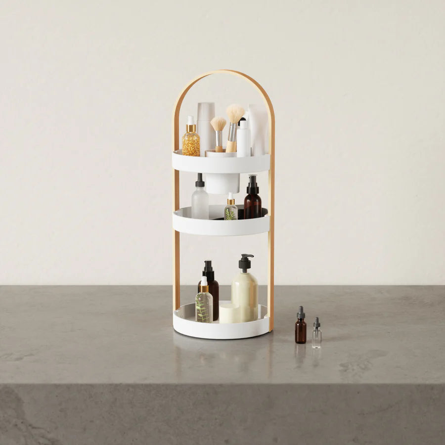 Bellwood Cosmetic Organizer - White/Natural