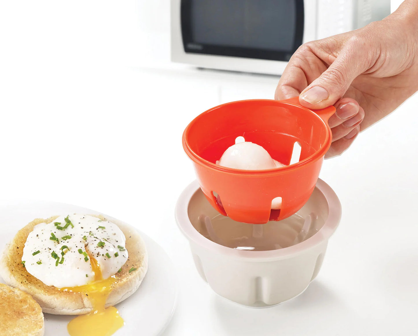 M-Cuisine Microwave Egg Poacher - Orange