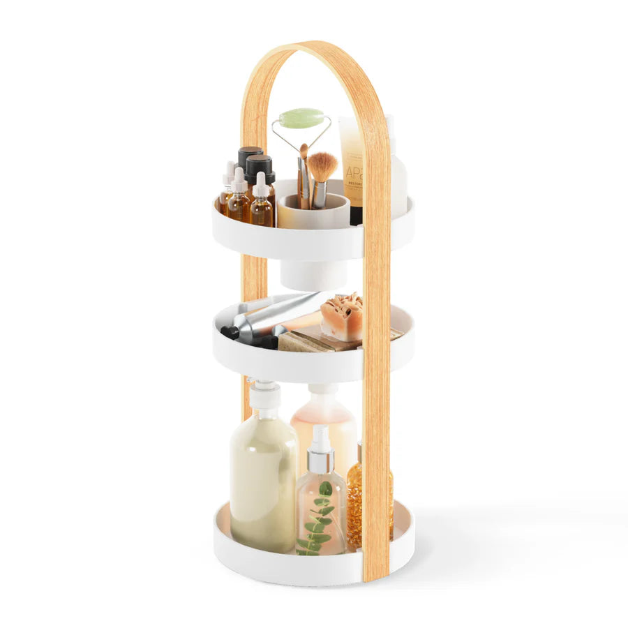 Bellwood Cosmetic Organizer - White/Natural