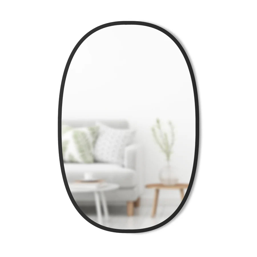 Hub Mirror Oval 61cmx91cm - Black