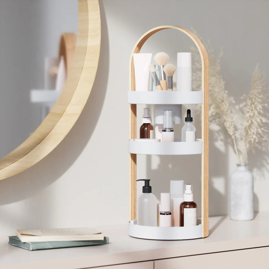 Bellwood Cosmetic Organizer - White/Natural