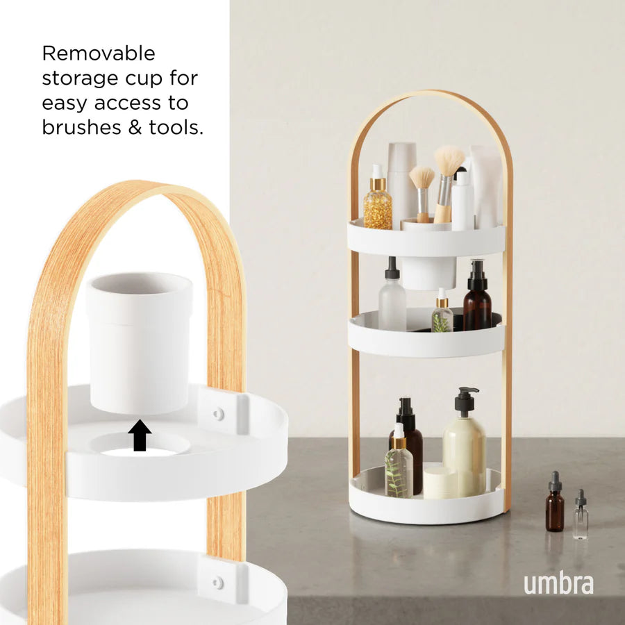 Bellwood Cosmetic Organizer - White/Natural