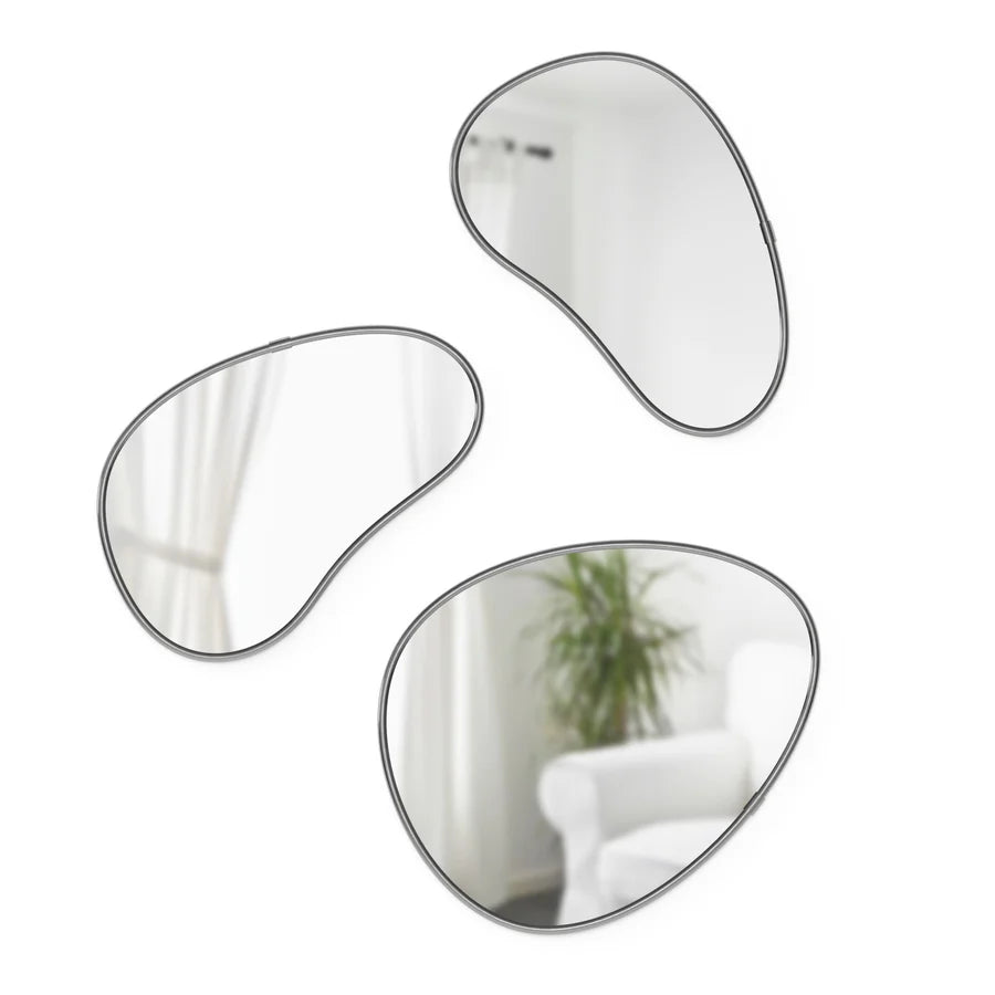 Hubba Pebble (Set of 3) - Metal Titanium