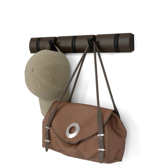 Flip 5 Hook - Walnut/Black