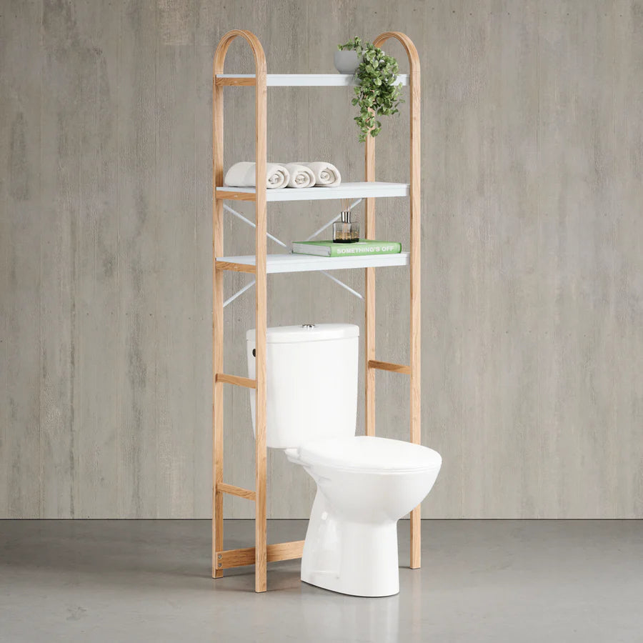 Bellwood Over The Toilet Shelf - White/Natural