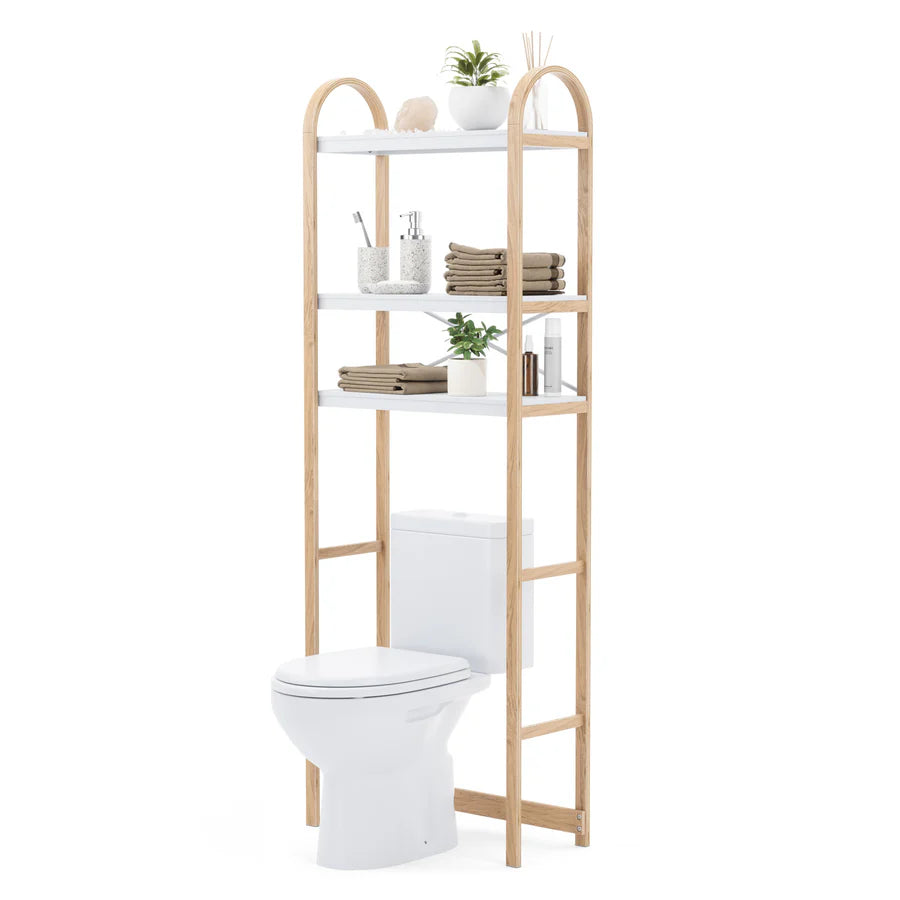 Bellwood Over The Toilet Shelf - White/Natural