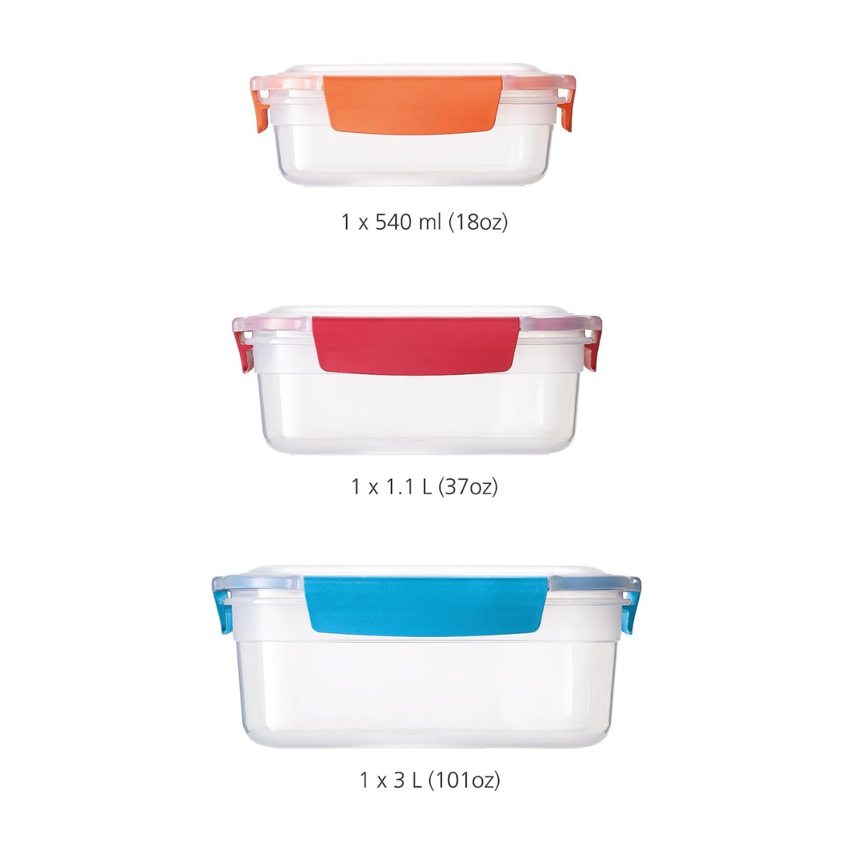 DUO Storage Container Set (Set of 3) - Multicolour