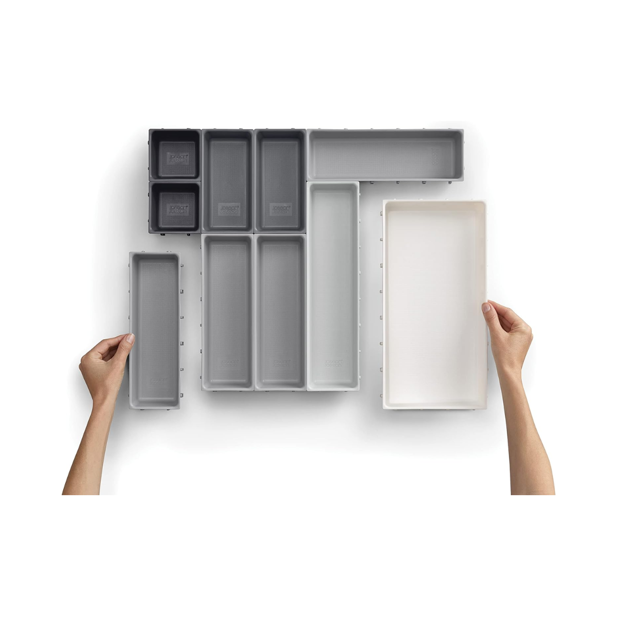 Blox 10-Piece Drawer Organiser Set - Grey