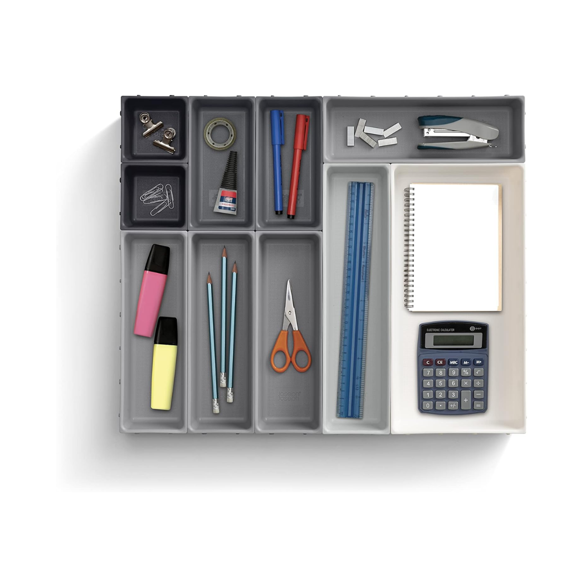 Blox 10-Piece Drawer Organiser Set - Grey