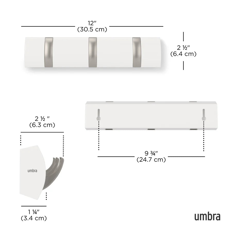 Flip 3 Hook - White