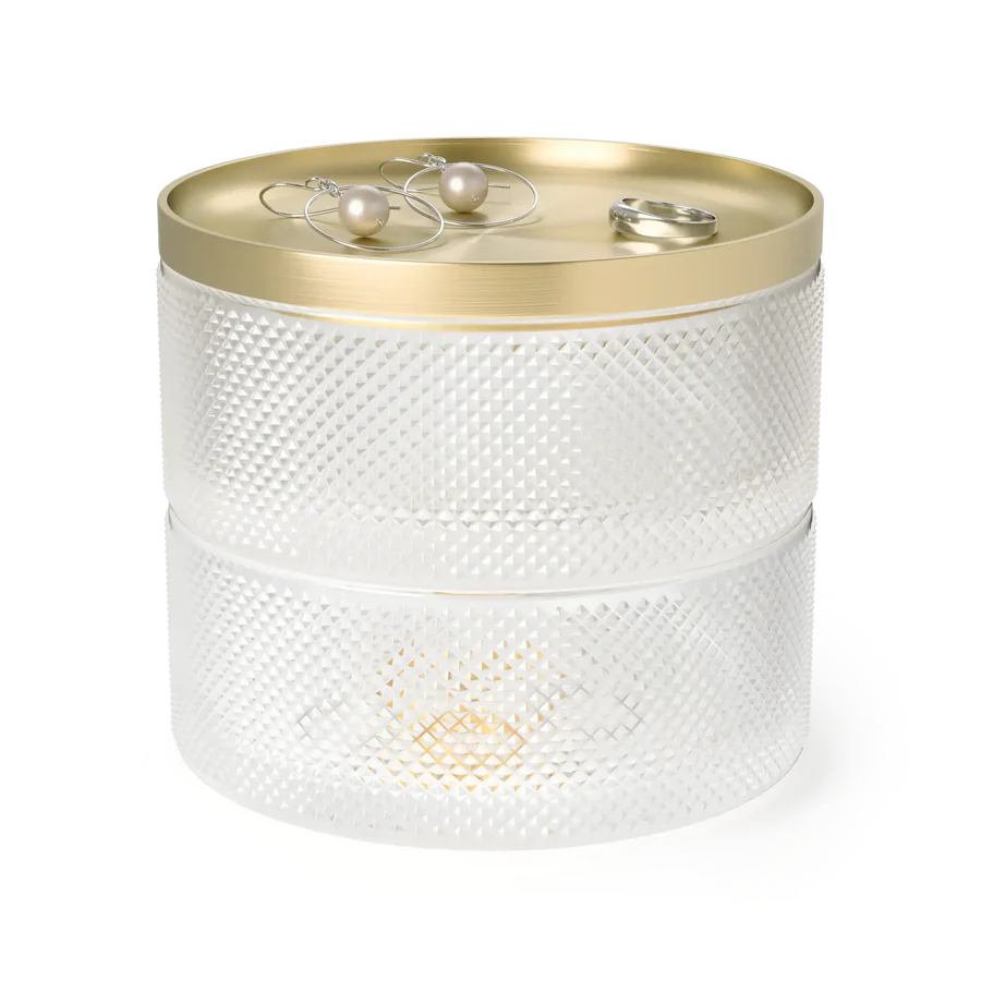 Tesora Box - Brass/Glass
