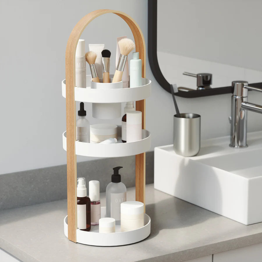 Bellwood Cosmetic Organizer - White/Natural
