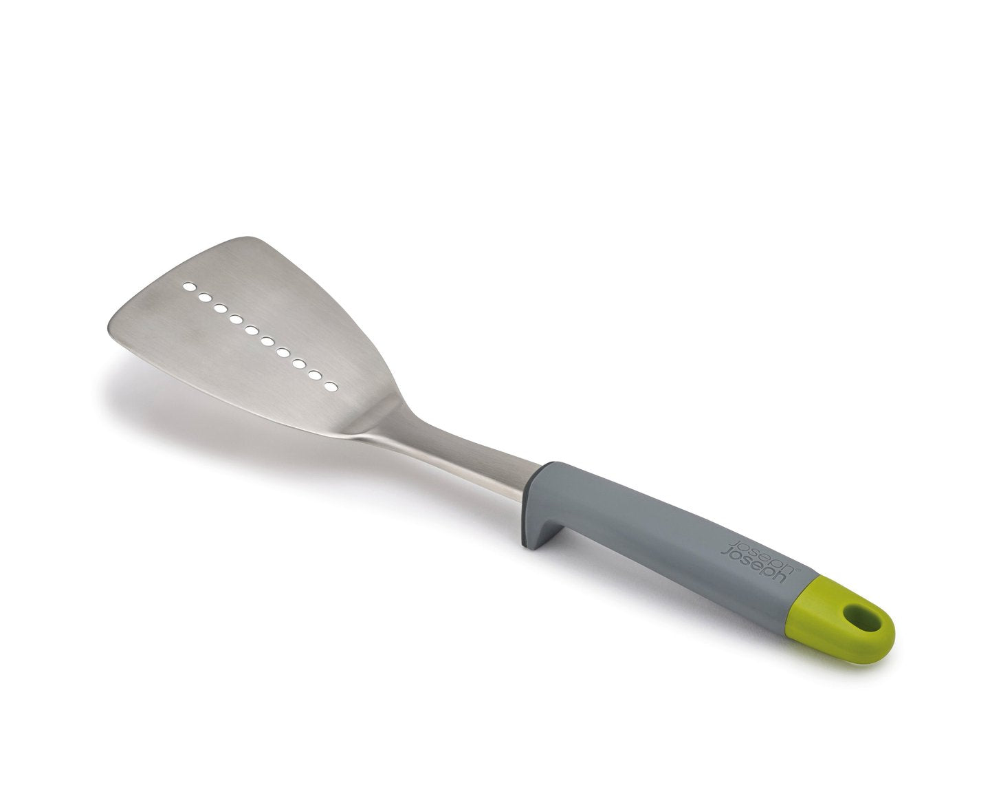 Elevate Stainless-Steel Slotted Turner - Grey/Green