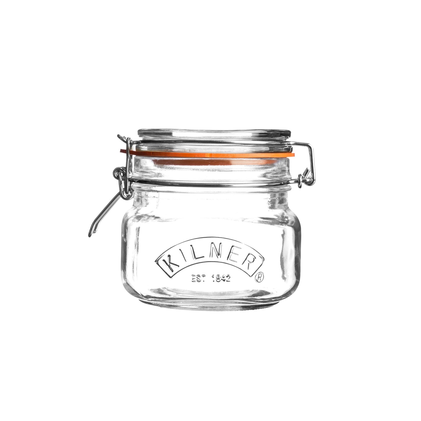 Clip Top Square Jar, 0.5L