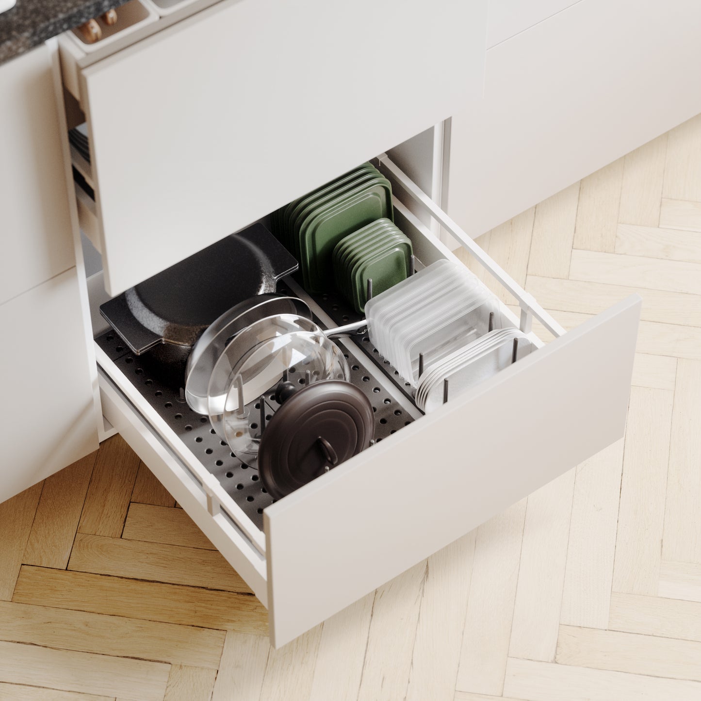 Peggy Drawer Organizer (Set of 2) - Charcoal